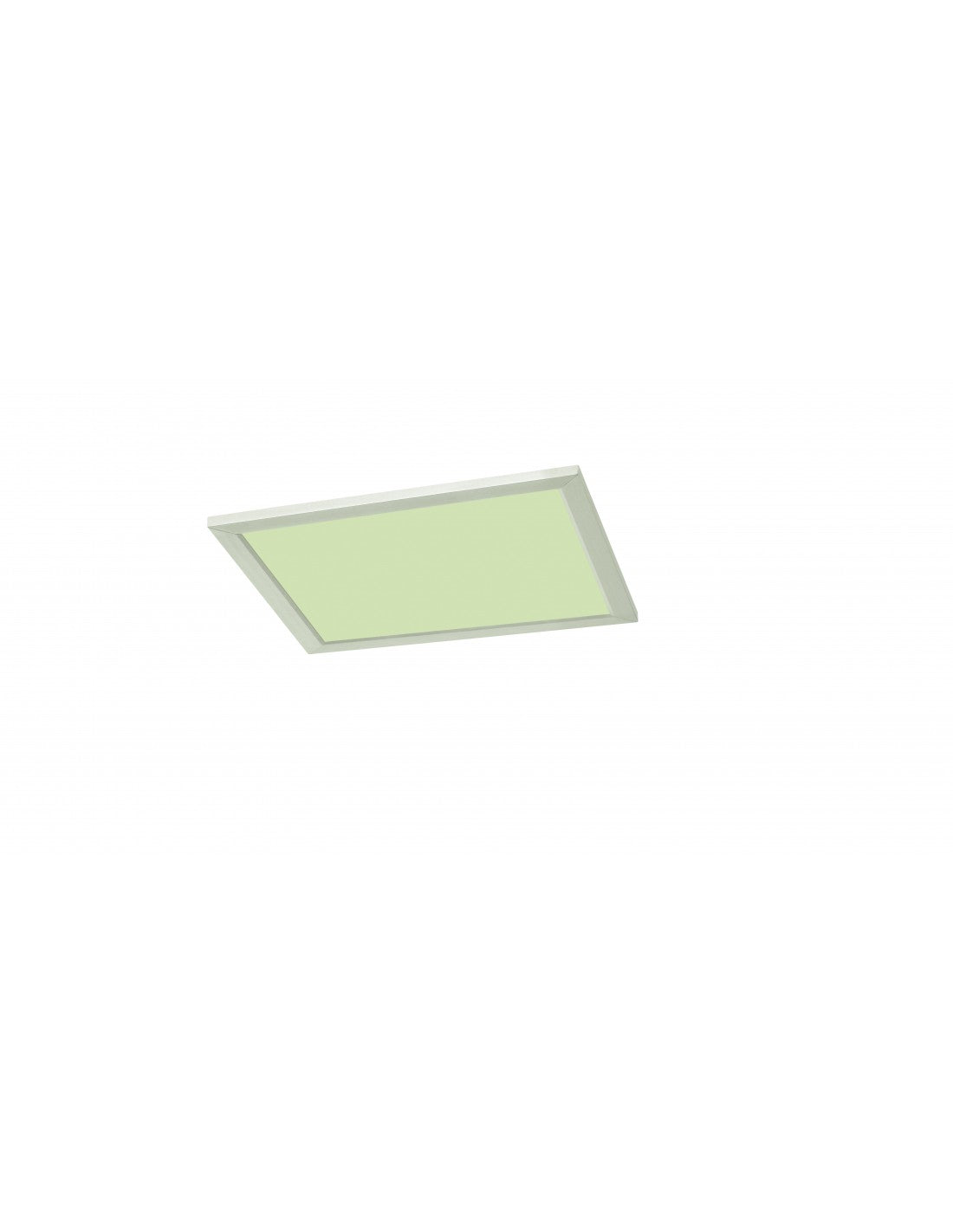 Plafonnier carré Griffin LED Dimmable Rgbw Nickel 29x29 cm Trio Lighting