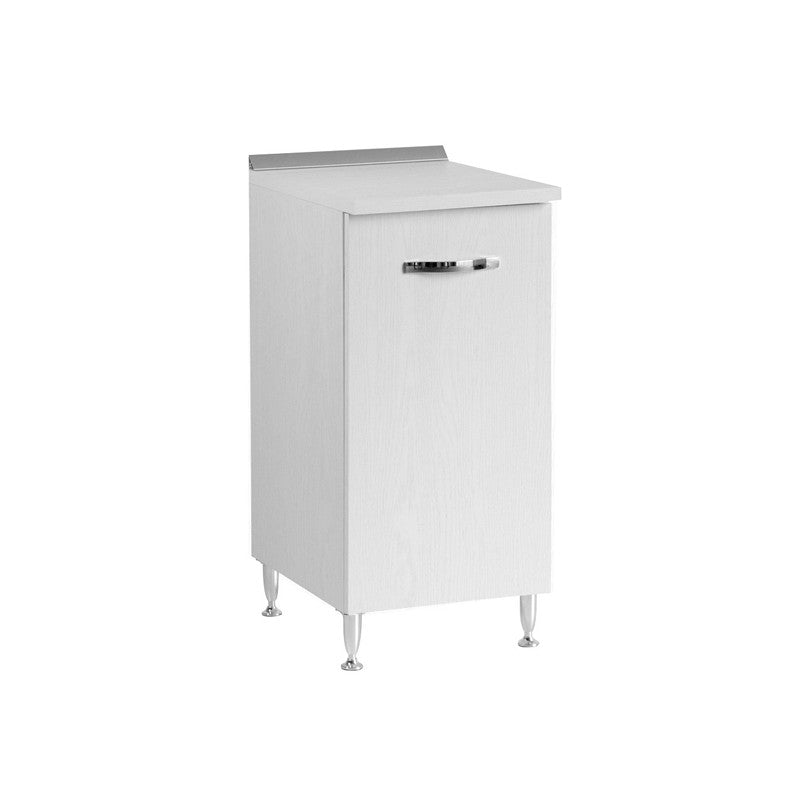 Meuble de cuisine Frêne Blanc 1 porte 40x50xH 85 cm