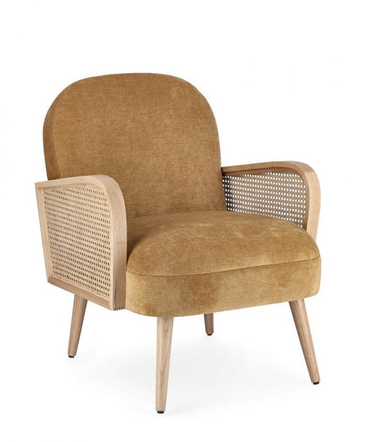 Fauteuil Dalida moutarde