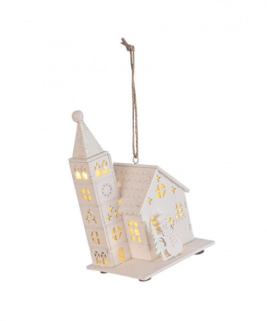 4x Pendentif d'église blanc Korin C