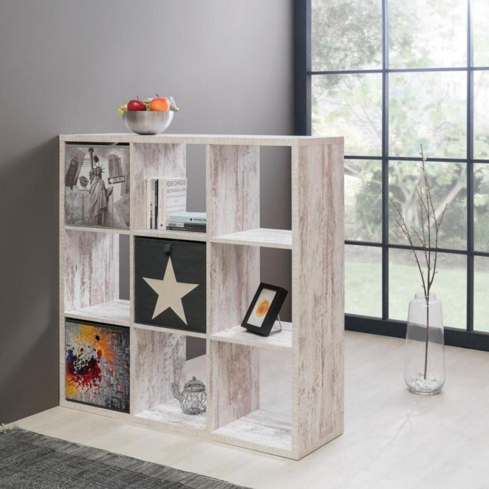Bibliothèque de séparation blanche usée Max9
