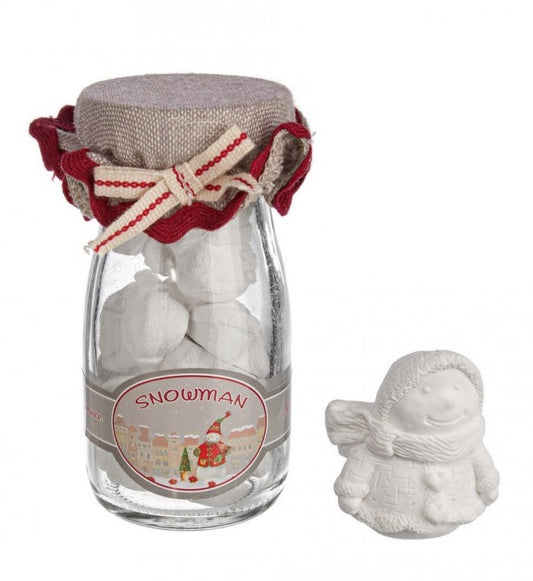 12x Bouteille de 8 Petits Coeurs Prof. Bonhomme de Neige