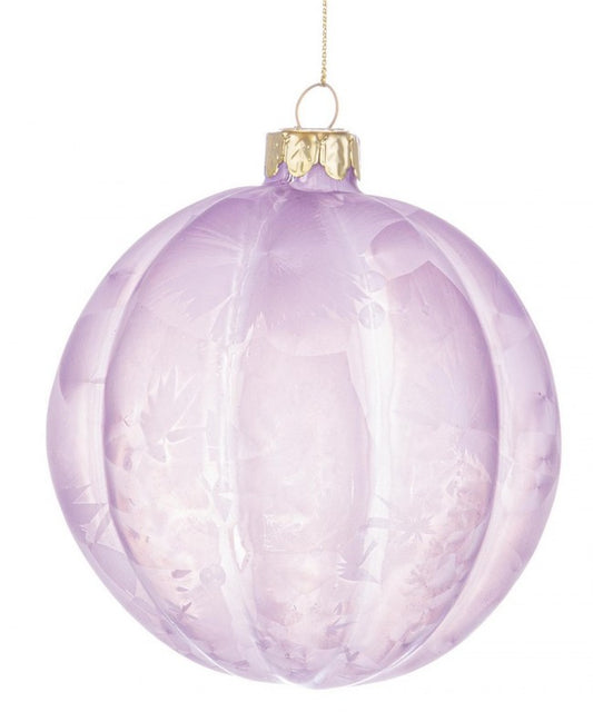 8x Sphère Vt Lilas Satiné D100