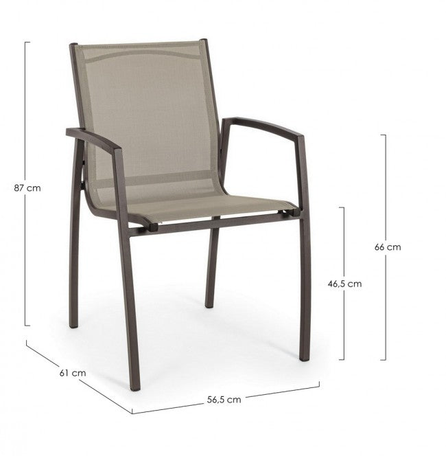 6x Chaise C-Br Hilla Café Yk14