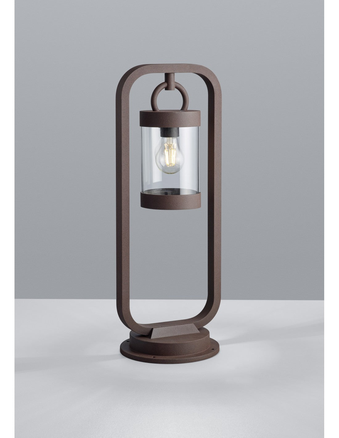 Borne d'extérieur Sambesi Rouille H60 cm IP44 Capteur crépusculaire Trio Lighting