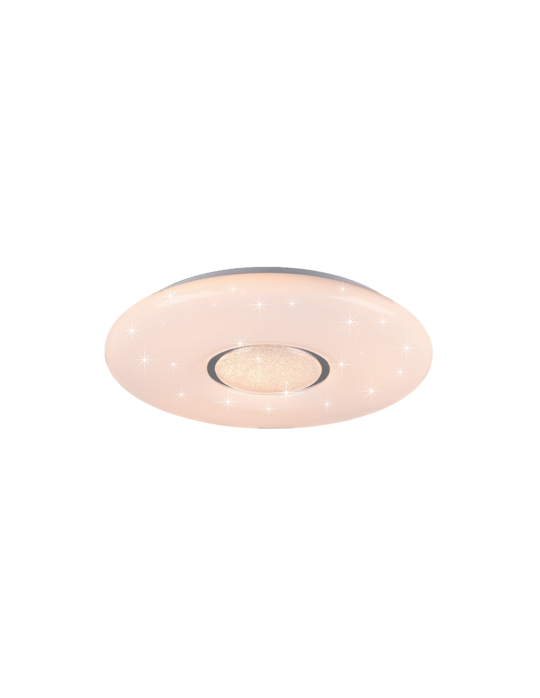 Plafonnier LED moderne variateur RGB Lia effet ciel étoilé Trio éclairage