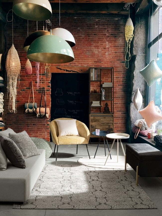 Tapis Delhi gris 200 x 300 cm