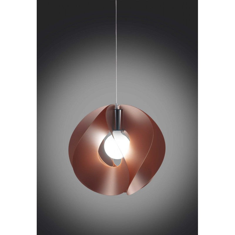 Lustre suspension cuivre ATOM diamètre 45x h42 cm