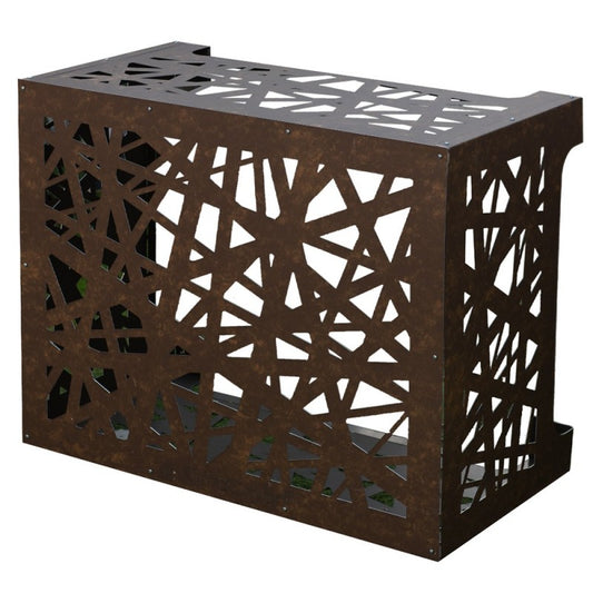 ARTIST Cache climatiseur en aluminium marron 86x44x h68 cm