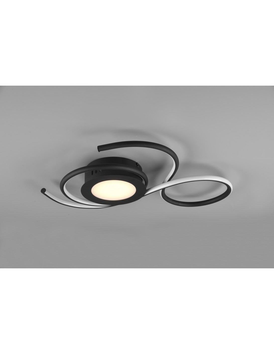 Applique Plafonnier Noir Design Moderne Led Gradateur Jive Trio Éclairage