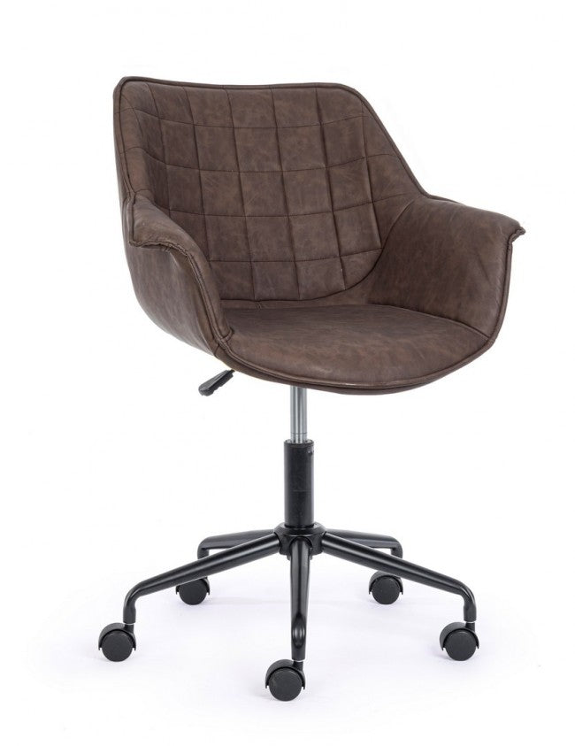 Fauteuil de bureau Joshua marron
