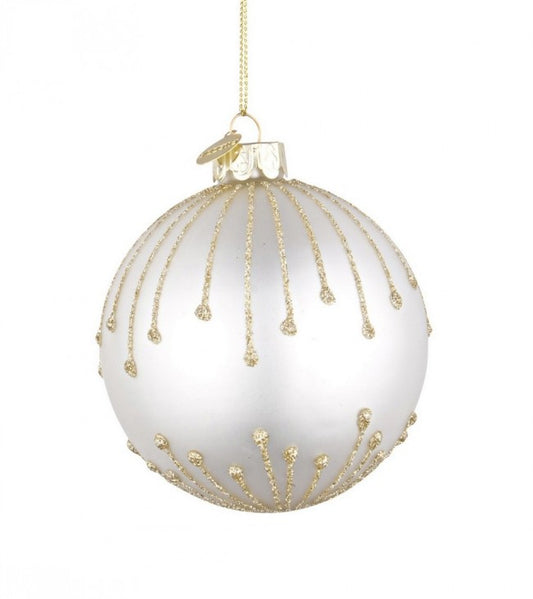 12x Sphère Vt Ambre Blanc D80