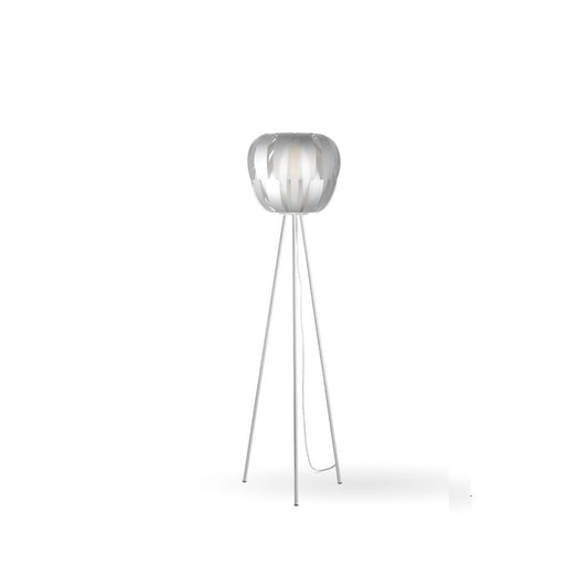 Support trépied argenté en métal Cm. 42x165h