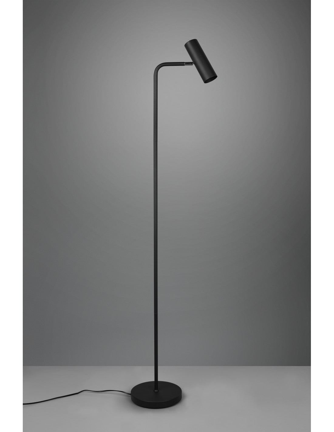 Lampadaire Black Marley Et Spot Cylindrique H151 Trio Lighting