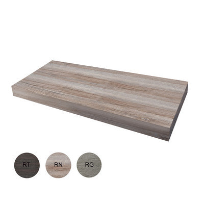 Etagère suspendue sans trous en chêne noué 90x51x8,7 cm