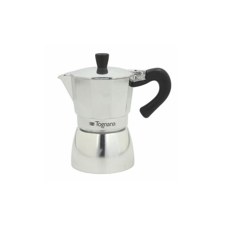 Cafetière Tognana Mirror pour un délicieux café napolitain en 1 tasse, du modèle Moka 3011.