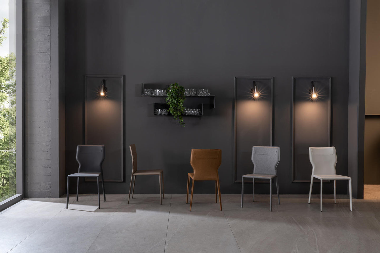 2x Chaise en simili cuir blanc