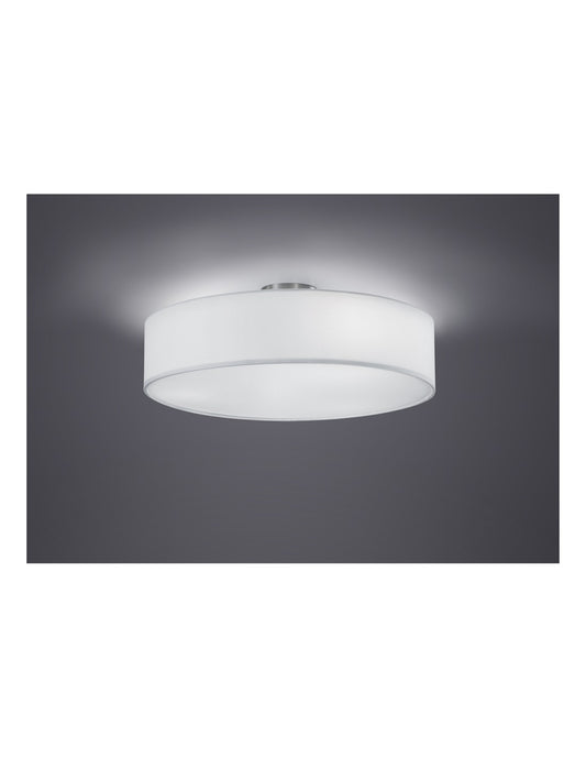 Plafonnier hôtel 3xE27 Abat-jour Blanc Ø50 cm Trio Lighting