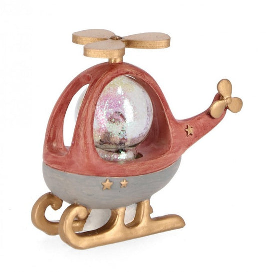 6x Décor Vt Dody Hélicoptère Rouge C