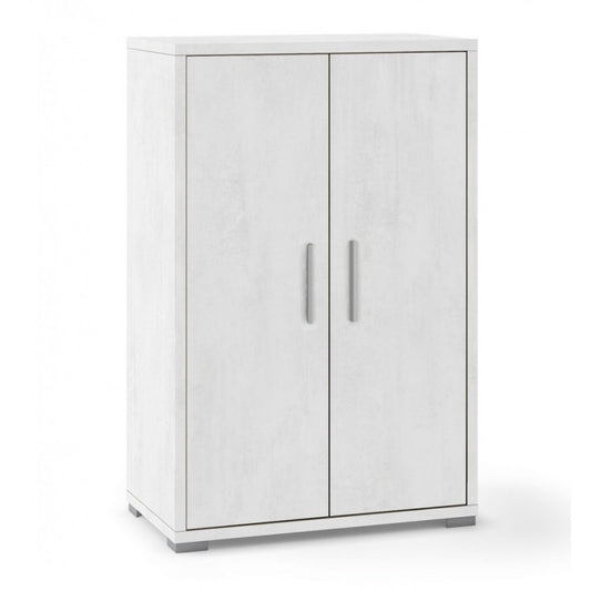 Armoire polyvalente à deux portes en Ossido White 71x41x h110 cm