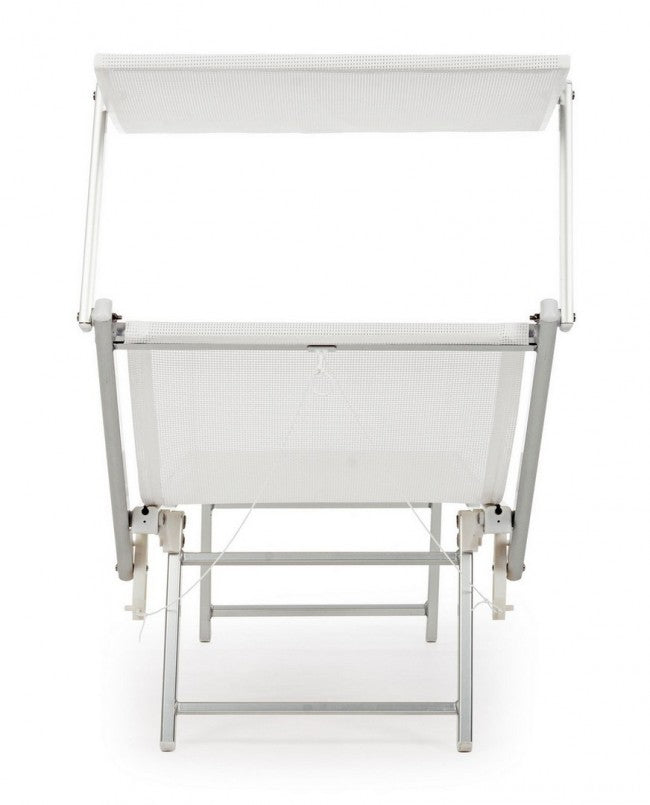 Bain de soleil d'extérieur blanc