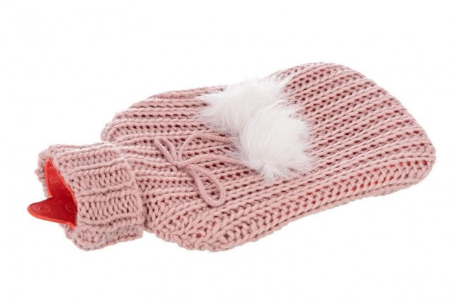 6x Sac d'eau chaude ruban rose 2L