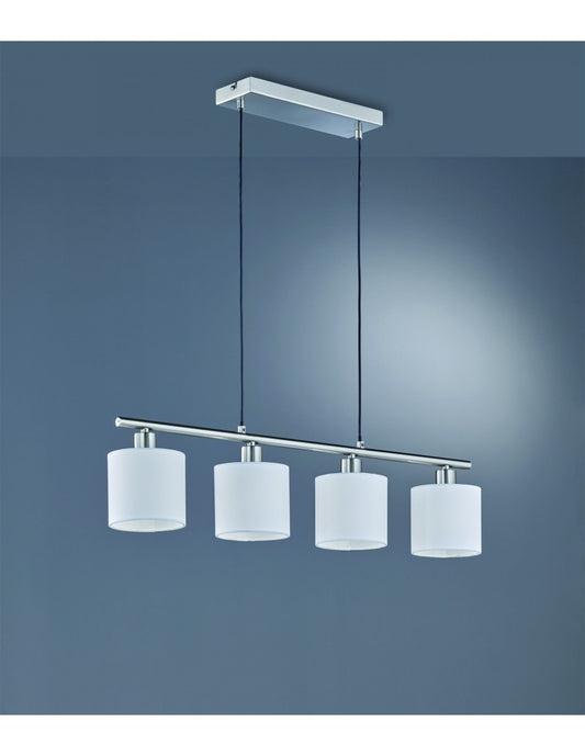 Suspension 4 Lumières Tommy Nichel L75 cm Trio Lighting