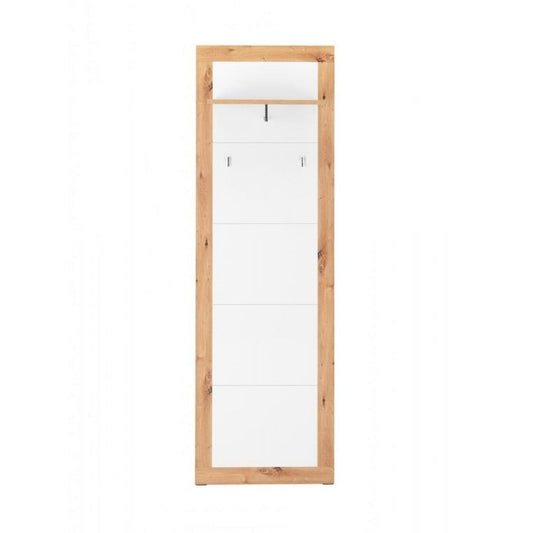 Panneau porte-manteau d'entrée Wien 43 en chêne blanc