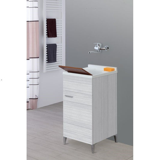 Évier 1 porte Gris 45x50x h83 cm