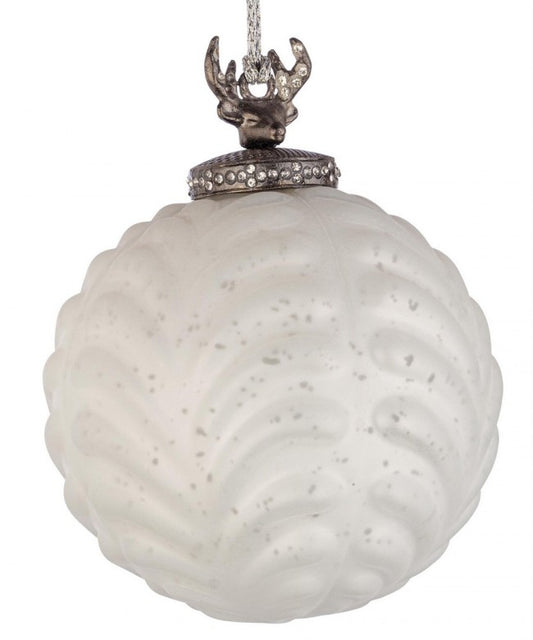 4x Sphère Vt Decorum Blanc Op D100