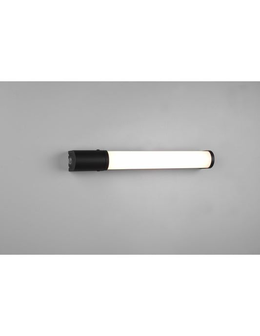 Applique Miroir Salle De Bain Piera Led 8w IP44 Bord Noir Trio Éclairage
