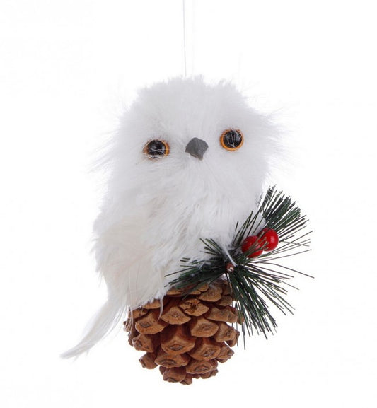 12x Trixie Pendentif Hibou Blanc C
