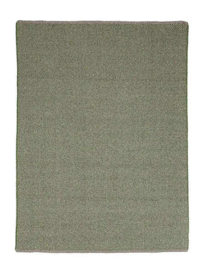Tapis d'extérieur vert en fibre synthétique fait main 200x300
