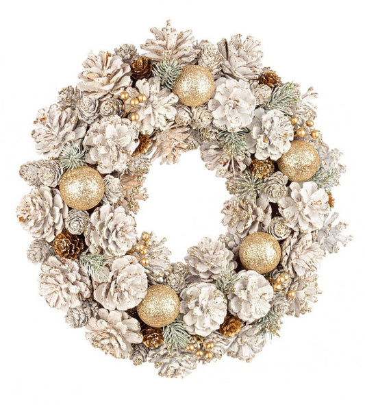 4x Couronne Chrissy Blanc D35