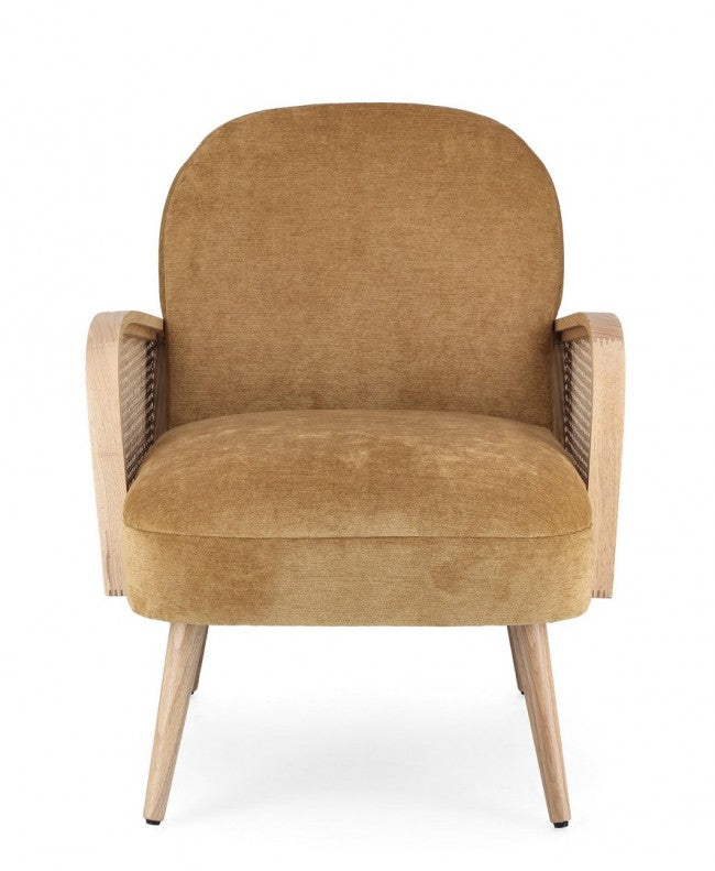 Fauteuil Dalida moutarde