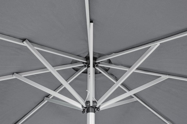 Parasol Vienna en aluminium gris foncé