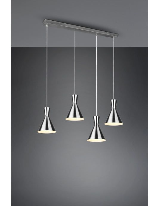 Lustre Linéaire Enzo 4xE27 Nickel Mat Trio Lighting