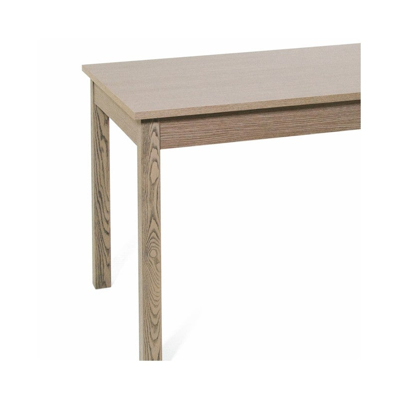 Table à manger extensible couleur orme en bois mélaminé 70x110-150 cm