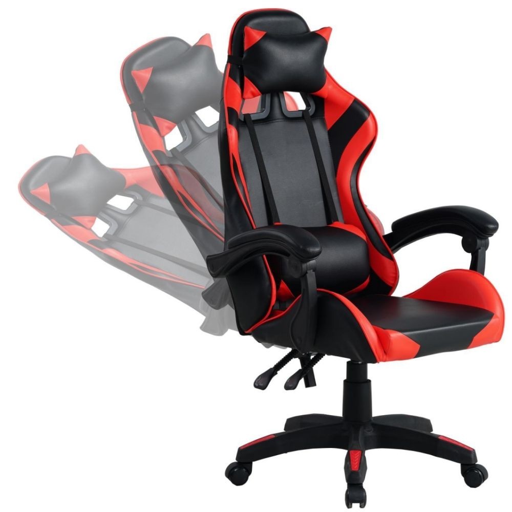 Fauteuil gaming Mek rouge noir