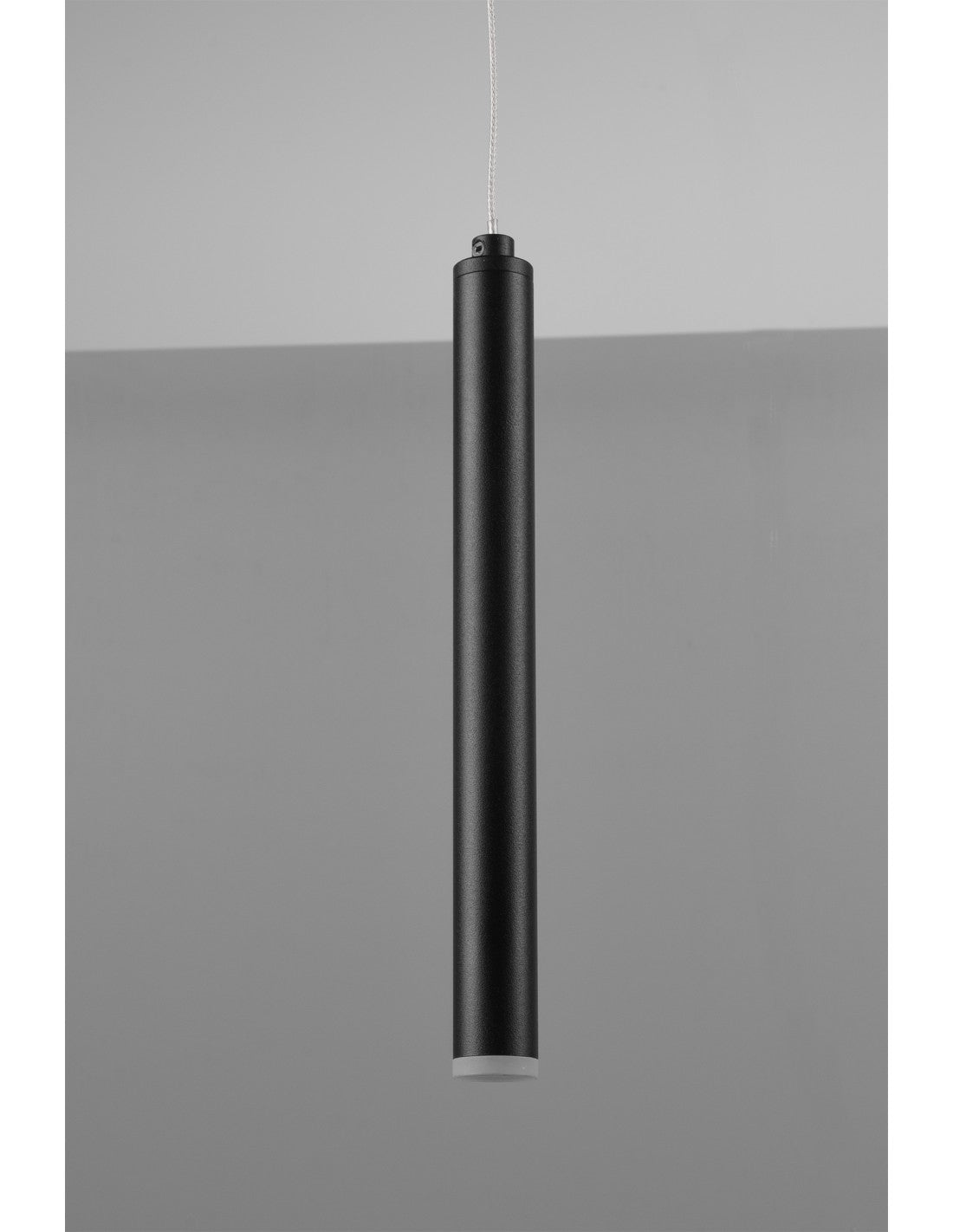 Suspension Tubulaire Moderne 11 Tubes LED Noirs L115 cm Trio Lighting