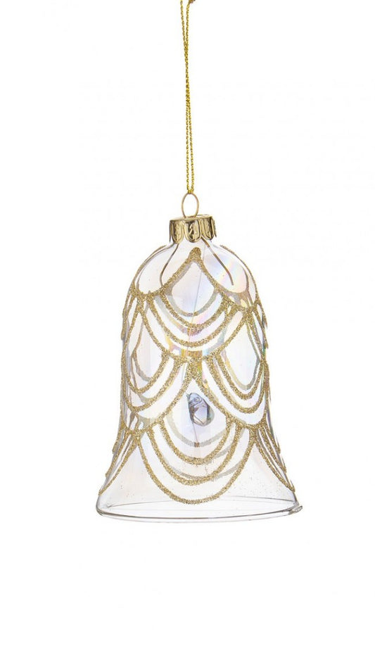12x Pendentif Cloche Prisme Vt S