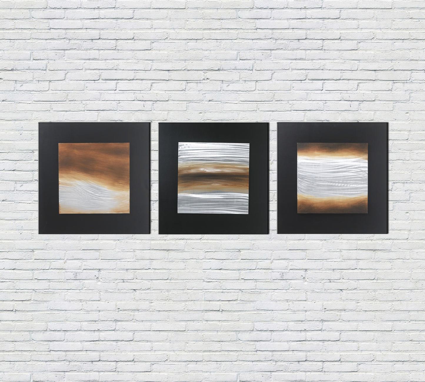 Huile sur toile multicolore et châssis bois 80x80 cm