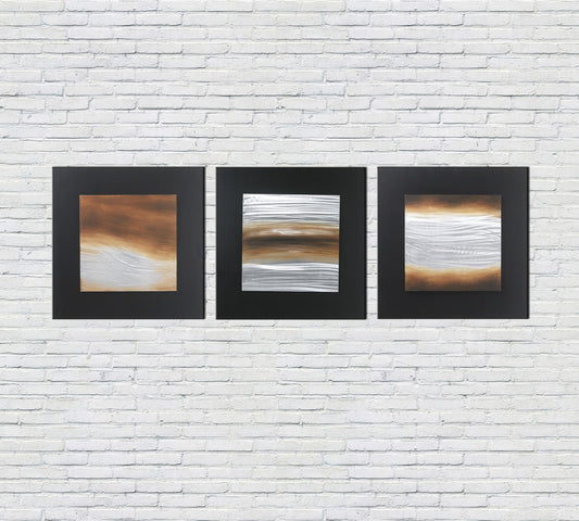 Huile sur toile multicolore et châssis bois 80x80 cm