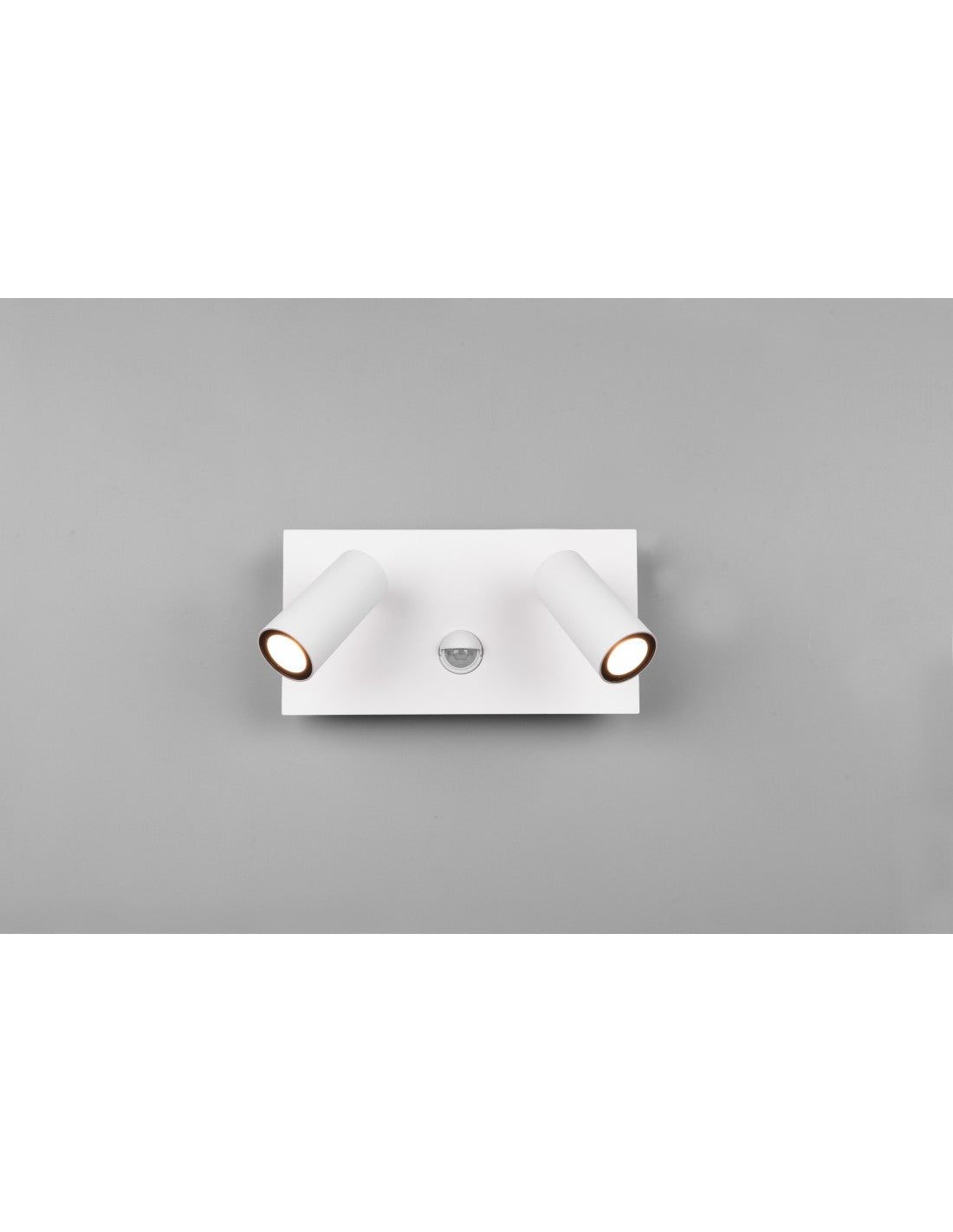 Spot LED blanc double orientable Tunga IP54 avec capteur d'éclairage Trio