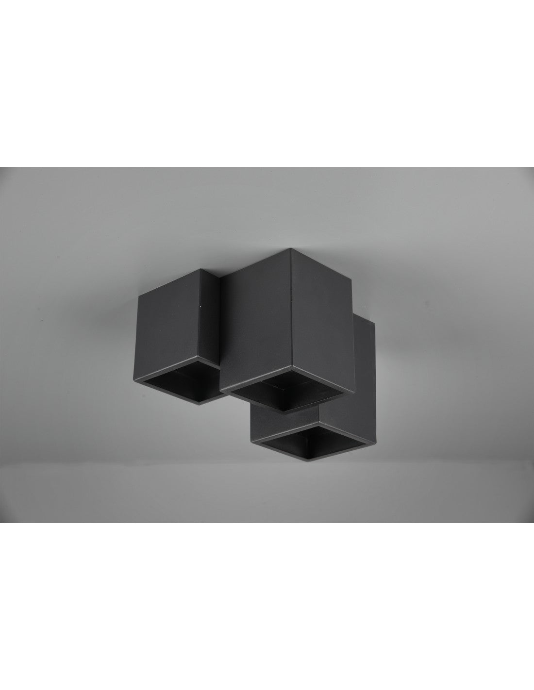 Plafonnier 3 Cubes GU10 Fernando Noir Mat Trio Lighting